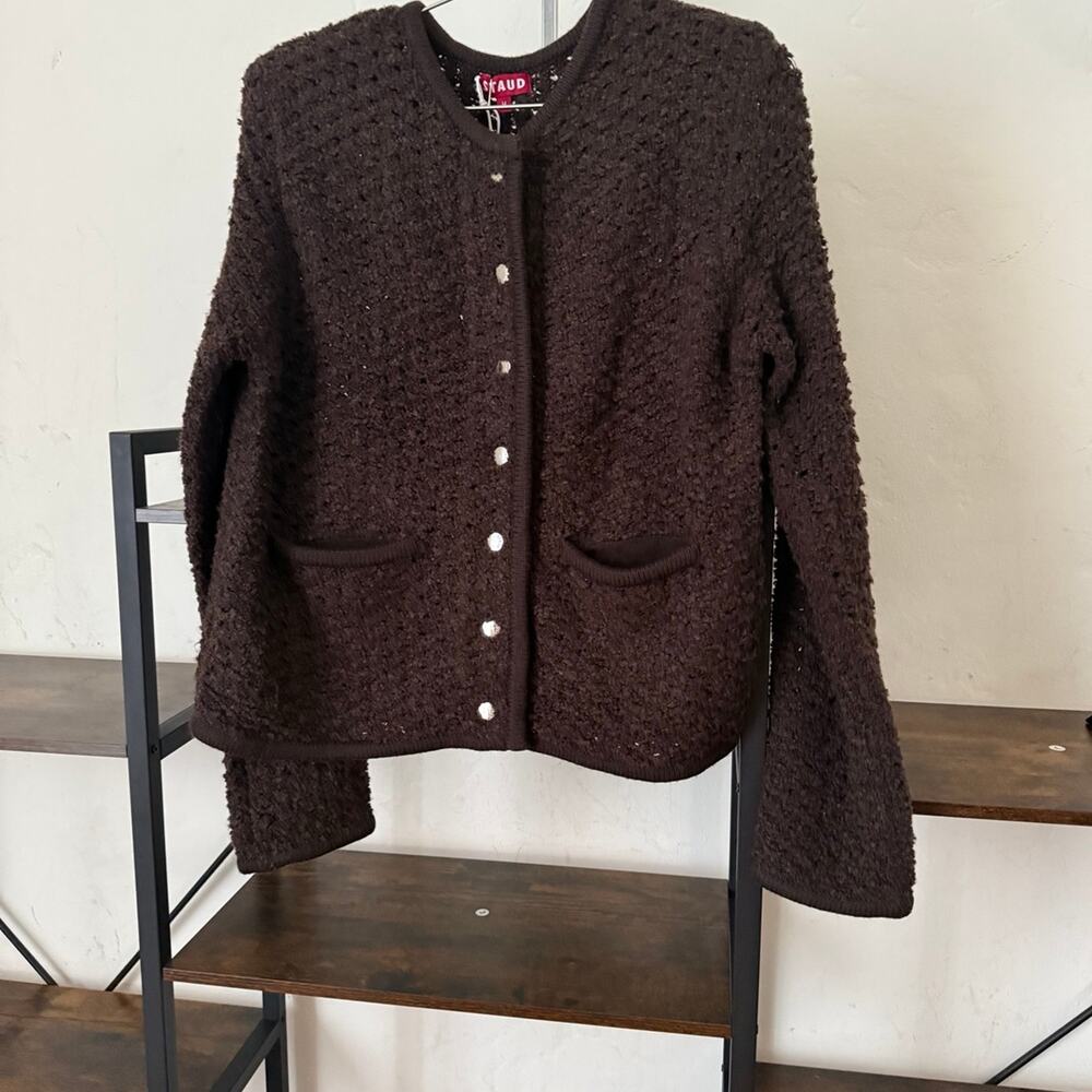STAUD  Sweater Cardigan long sleeve New